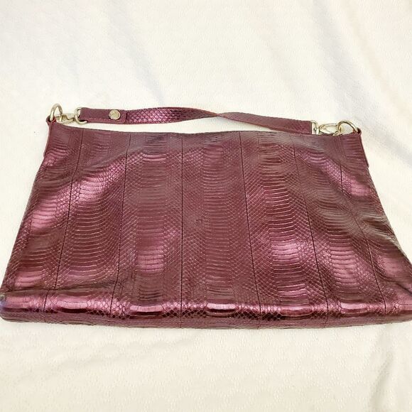 Cocomojo Purple Leather Zipper Bag - Picture 4 of 15